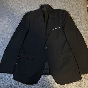 Black suit with pants and vest